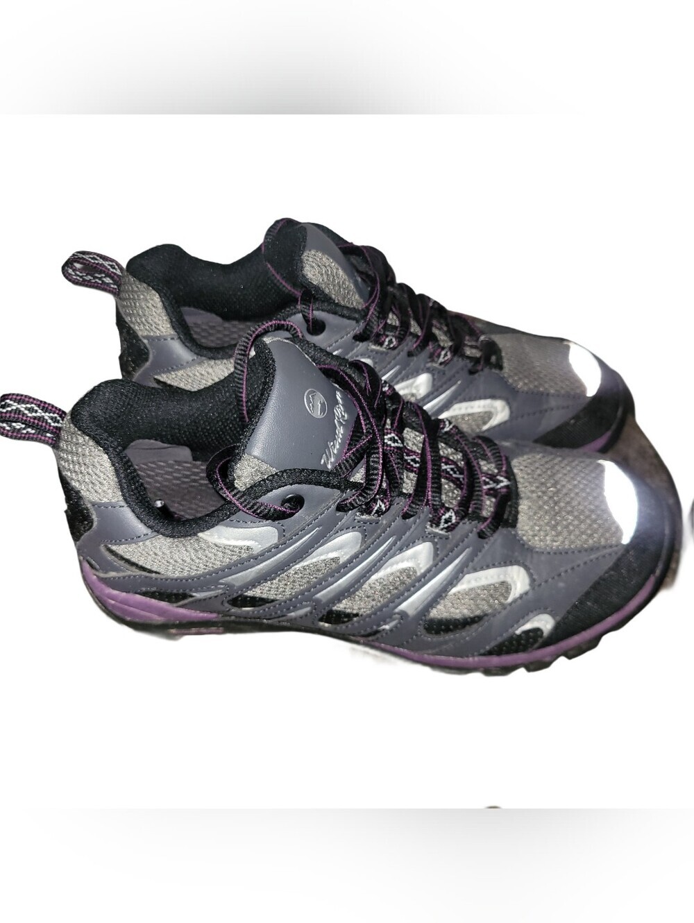Wind River Adriane Approach Women’s Gray and Purple Athletic Hiking Sneakers 7